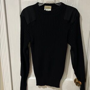 L.L. Bean Classic Black Knit Pullover
